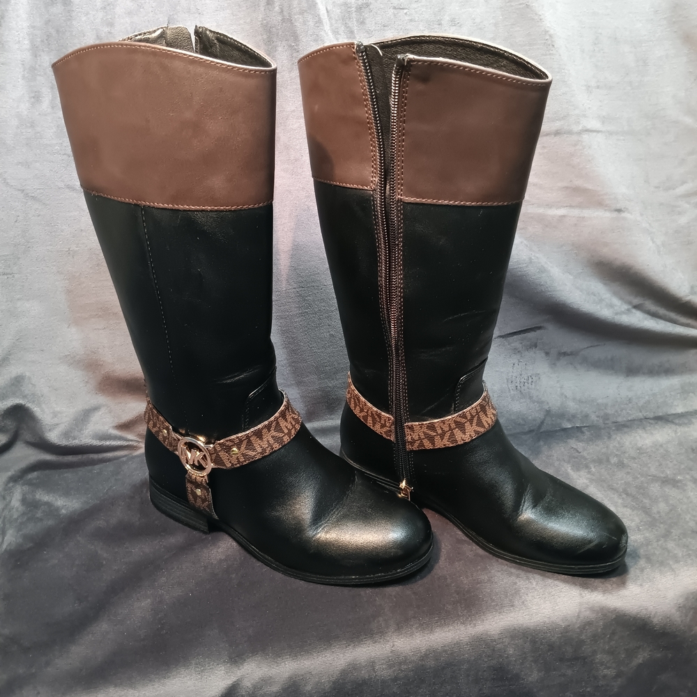 Michael Kors Kids Black and Brown Boots Size 1